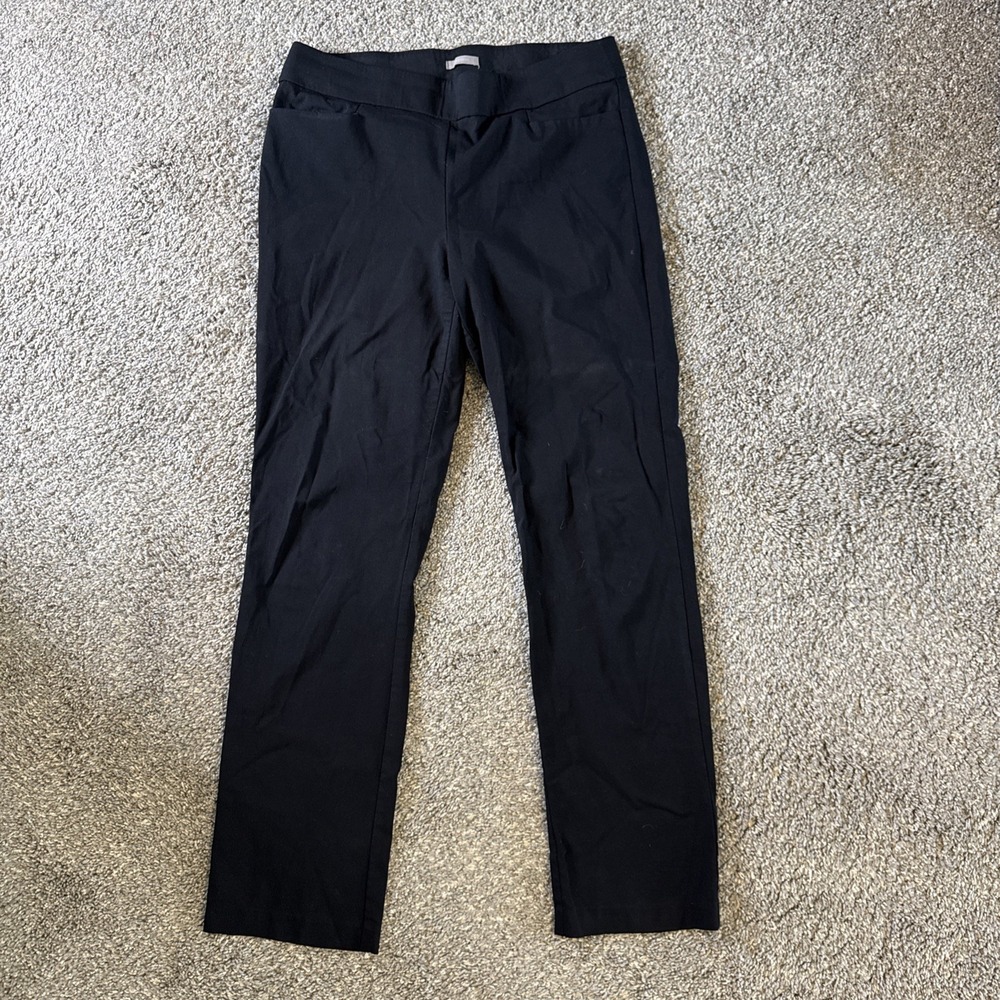 Maurices Women's Slim Leg Tummy Control Pants Black Size L